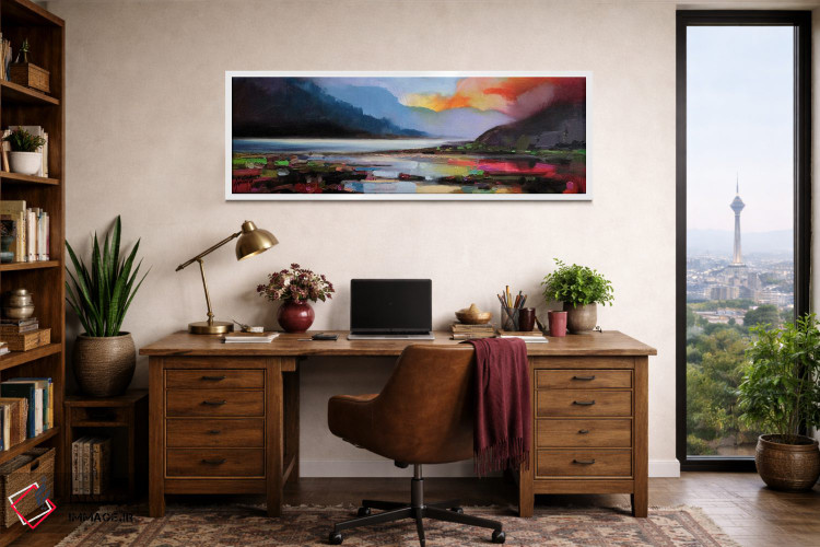 تابلو انتزاعی نور اثیری اثر اسکات نیسمیت - D1W