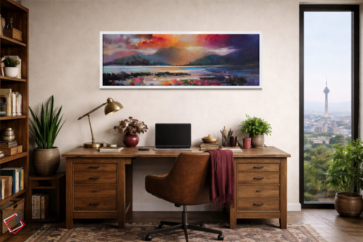 تابلو انتزاعی نمایی از آرمدیل اثر اسکات نیسمیت - D1W