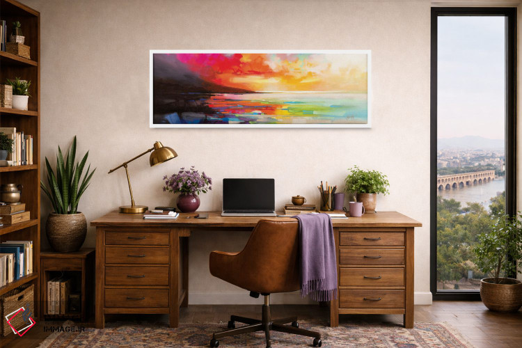 تابلو انتزاعی نظم آشوب زده اثر اسکات نیسمیت - D1W