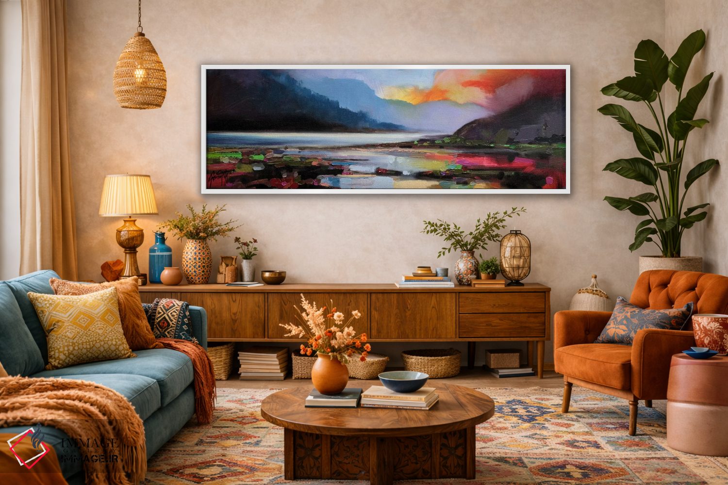 تابلو انتزاعی نور اثیری اثر اسکات نیسمیت - D2W