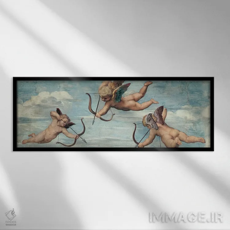 تابلو دکوراتیو پیروزی گالاتئا اثر رافائل - نمای قابدار مشکی