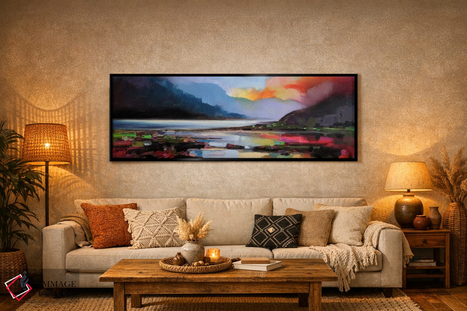 تابلو انتزاعی نور اثیری اثر اسکات نیسمیت - D6B