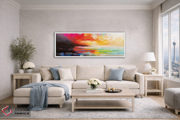 تابلو انتزاعی نظم آشوب زده اثر اسکات نیسمیت - D5W