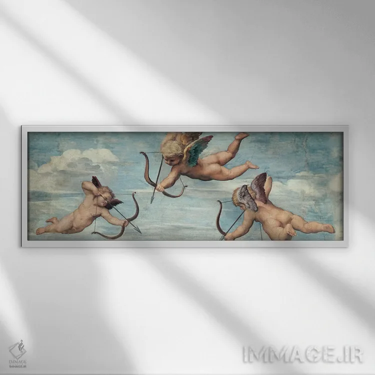 تابلو دکوراتیو پیروزی گالاتئا اثر رافائل - نمای قابدار سفید