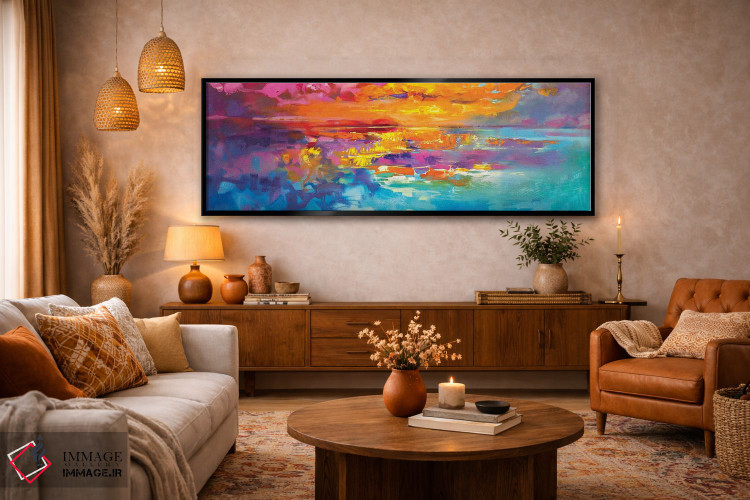 تابلو انتزاعی طلوع طیفی اثر اسکات نیسمیت - D4B