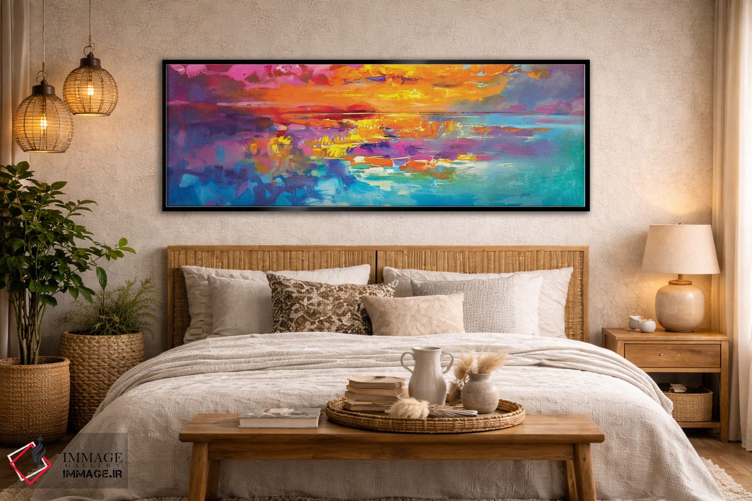 تابلو انتزاعی طلوع طیفی اثر اسکات نیسمیت - D5B