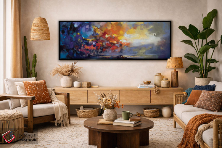 تابلو انتزاعی نور مولکولی اثر اسکات نیسمیت - D2B