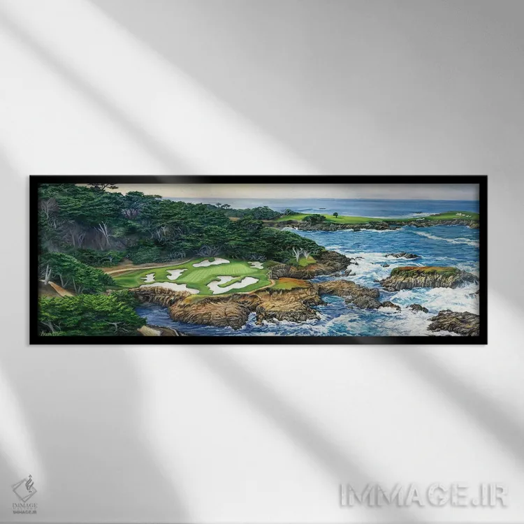 تابلو مدرن چالشی باشکوه اثر استف موراکا - نمای قابدار مشکی