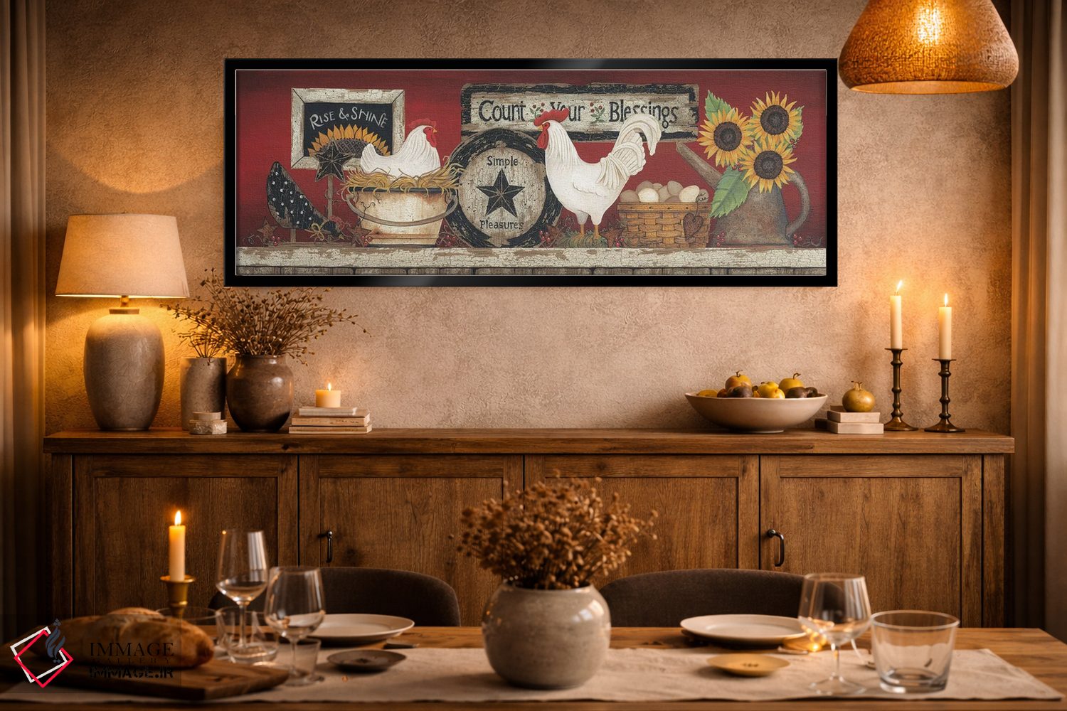 تابلو دکوراتیو برخیز و بدرخش اثر لیندا اسپایوی - D3B