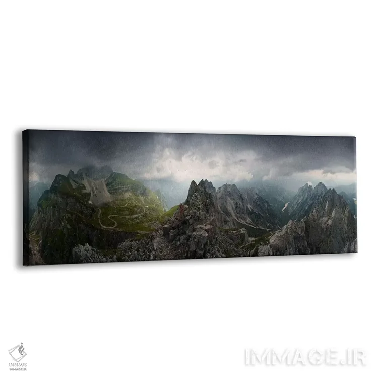 تابلو دکوراتیو تخت سیاه اثر استفان هفل - نمای پرسپکتیو محصول