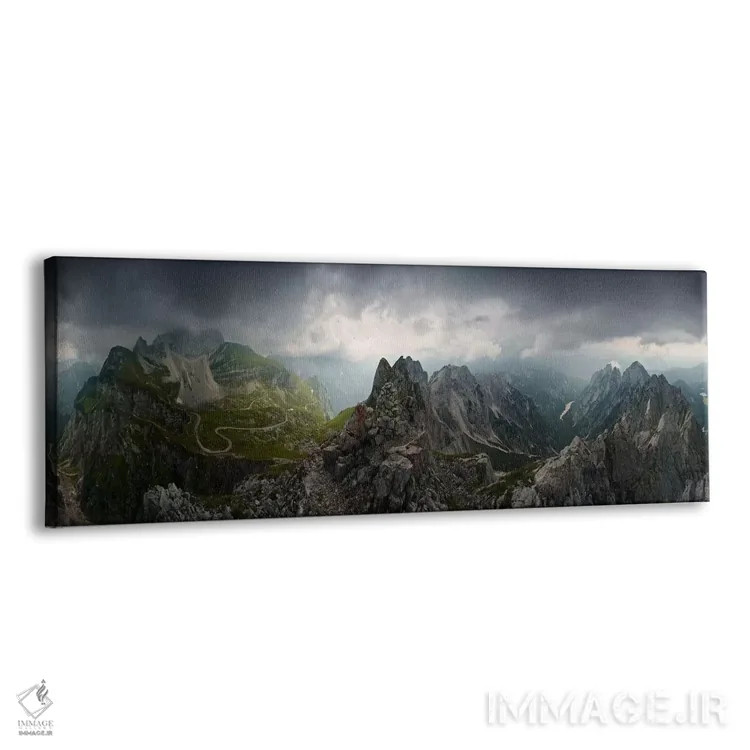 تابلو دکوراتیو تخت سیاه اثر استفان هفل - نمای پرسپکتیو محصول