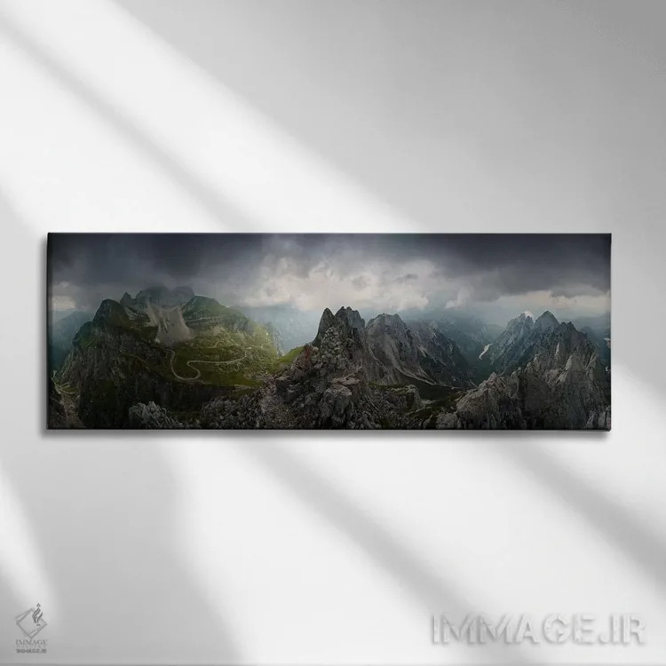 تابلو دکوراتیو تخت سیاه اثر استفان هفل - نمای روبهرو روی دیوار