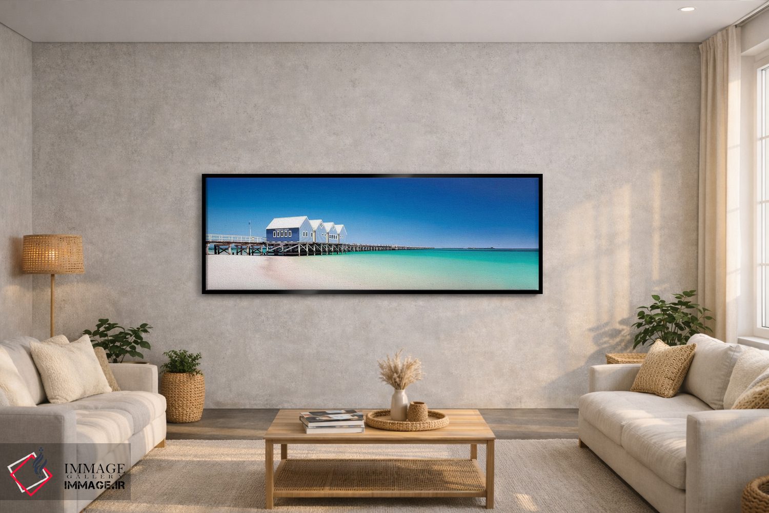 تابلو دکوراتیو اسکله باسلتون اثر استفان هفل - D6B