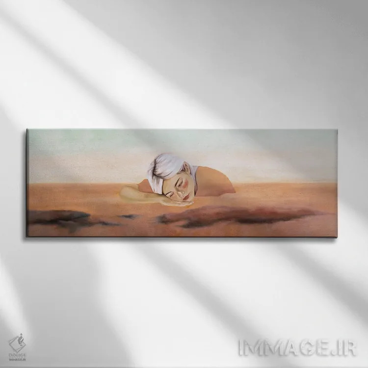 تابلو دکوراتیو یوهینا اثر آندریاس استوسل - نمای روبهرو روی دیوار