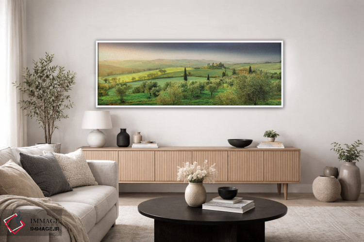 تابلو دکوراتیو نمای بهاری اثر استفان هفل - D3W