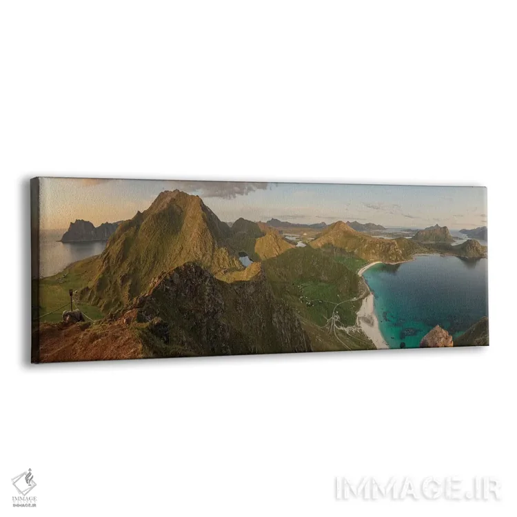 تابلو دکوراتیو پانورامای هوکلند اثر آندریاس استریدسبرگ - نمای پرسپکتیو محصول