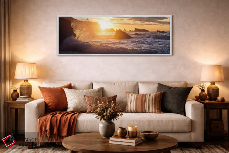 تابلو دکوراتیو پاشش طلایی اثر استفان هفل - D5W