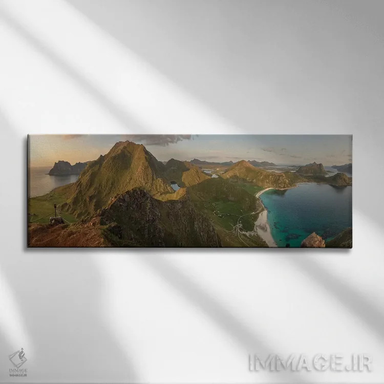 تابلو دکوراتیو پانورامای هوکلند اثر آندریاس استریدسبرگ - نمای روبهرو روی دیوار