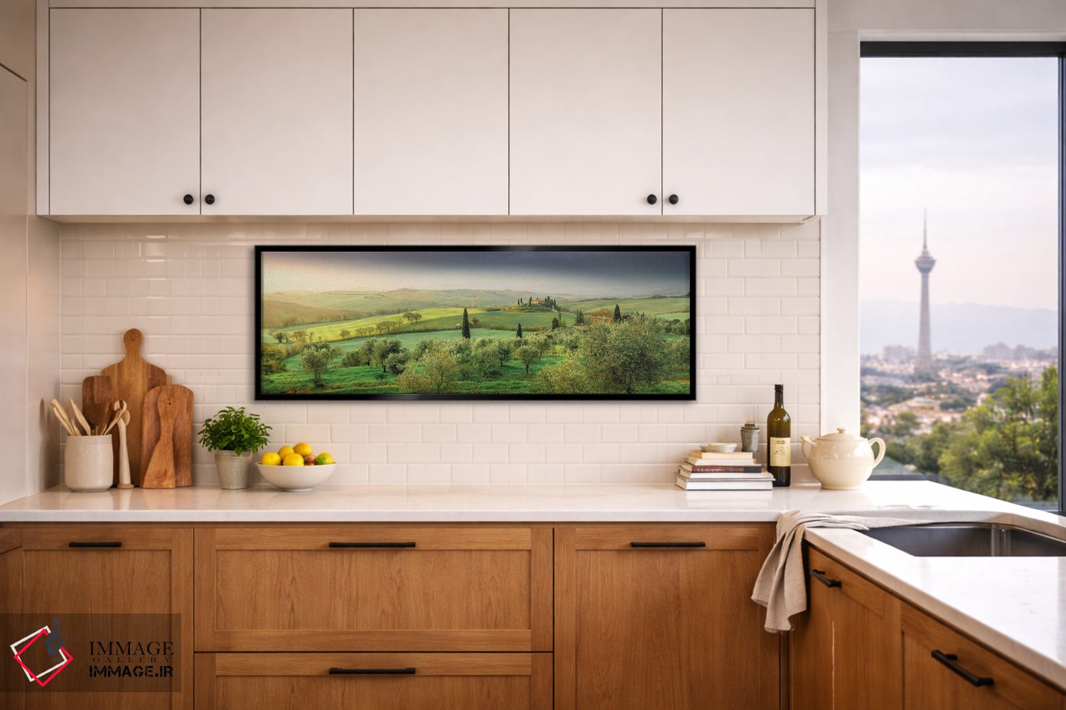 تابلو دکوراتیو نمای بهاری اثر استفان هفل - D5B