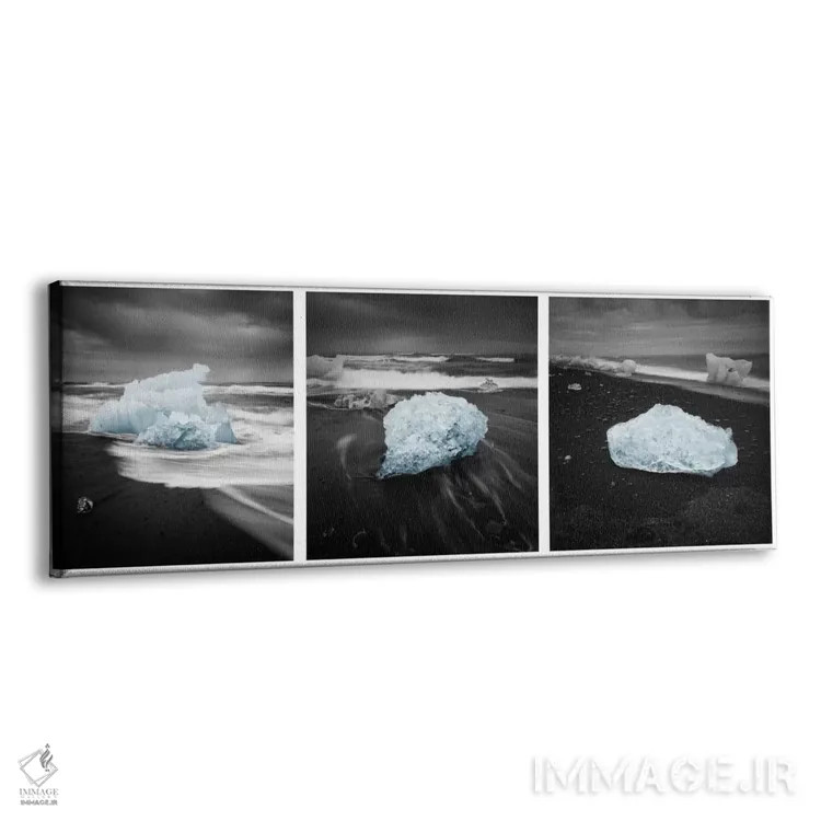 تابلو دکوراتیو یخ ایسلندی اثر آندریاس استریدسبرگ - نمای پرسپکتیو محصول