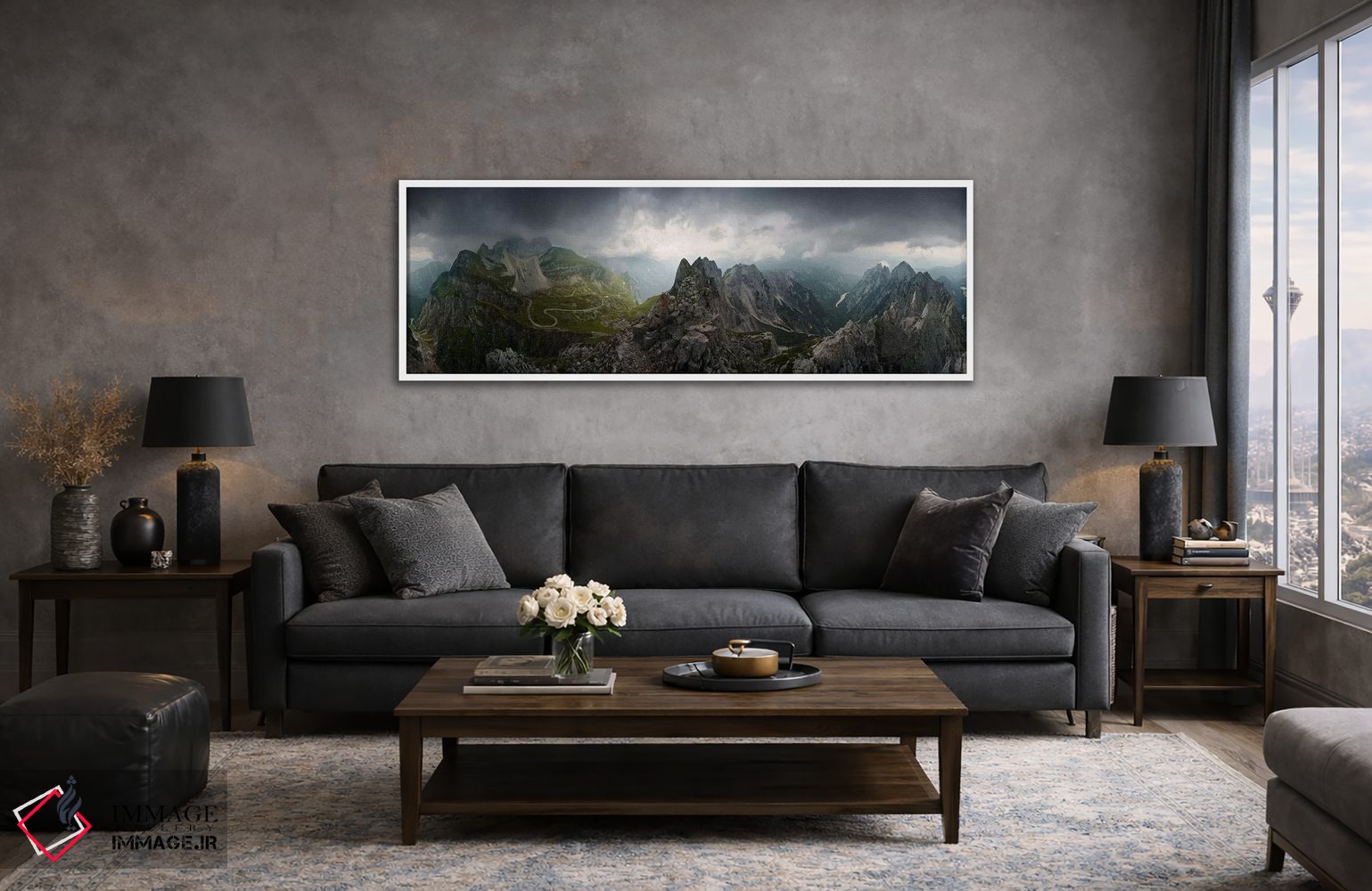 تابلو دکوراتیو تخت سیاه اثر استفان هفل - D3W