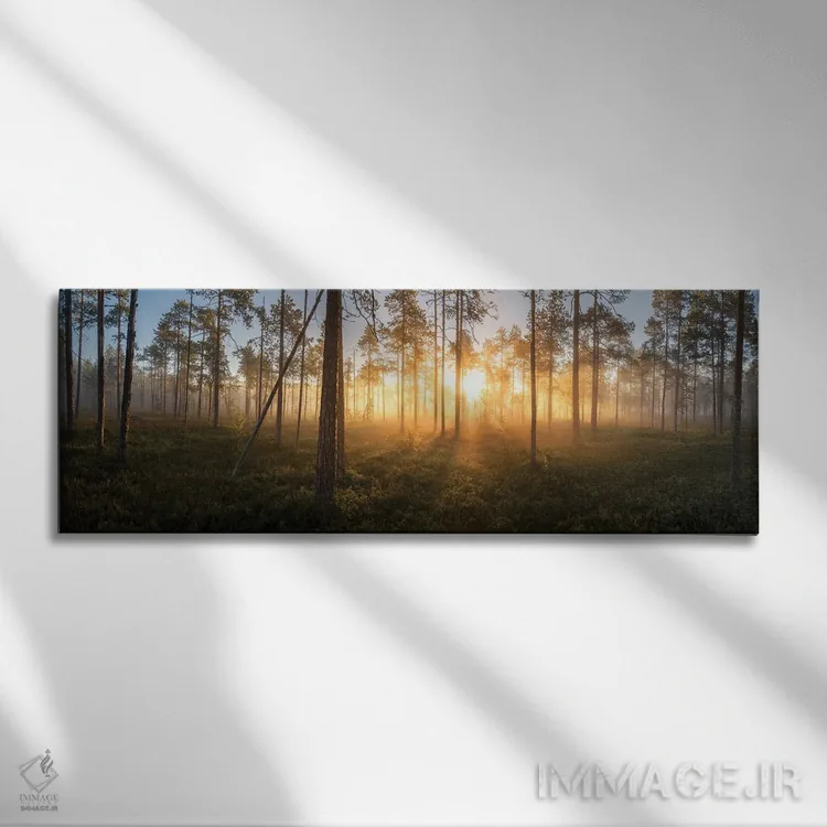 تابلو دکوراتیو پانورامای سکوت اثر آندریاس استریدسبرگ - نمای روبهرو روی دیوار