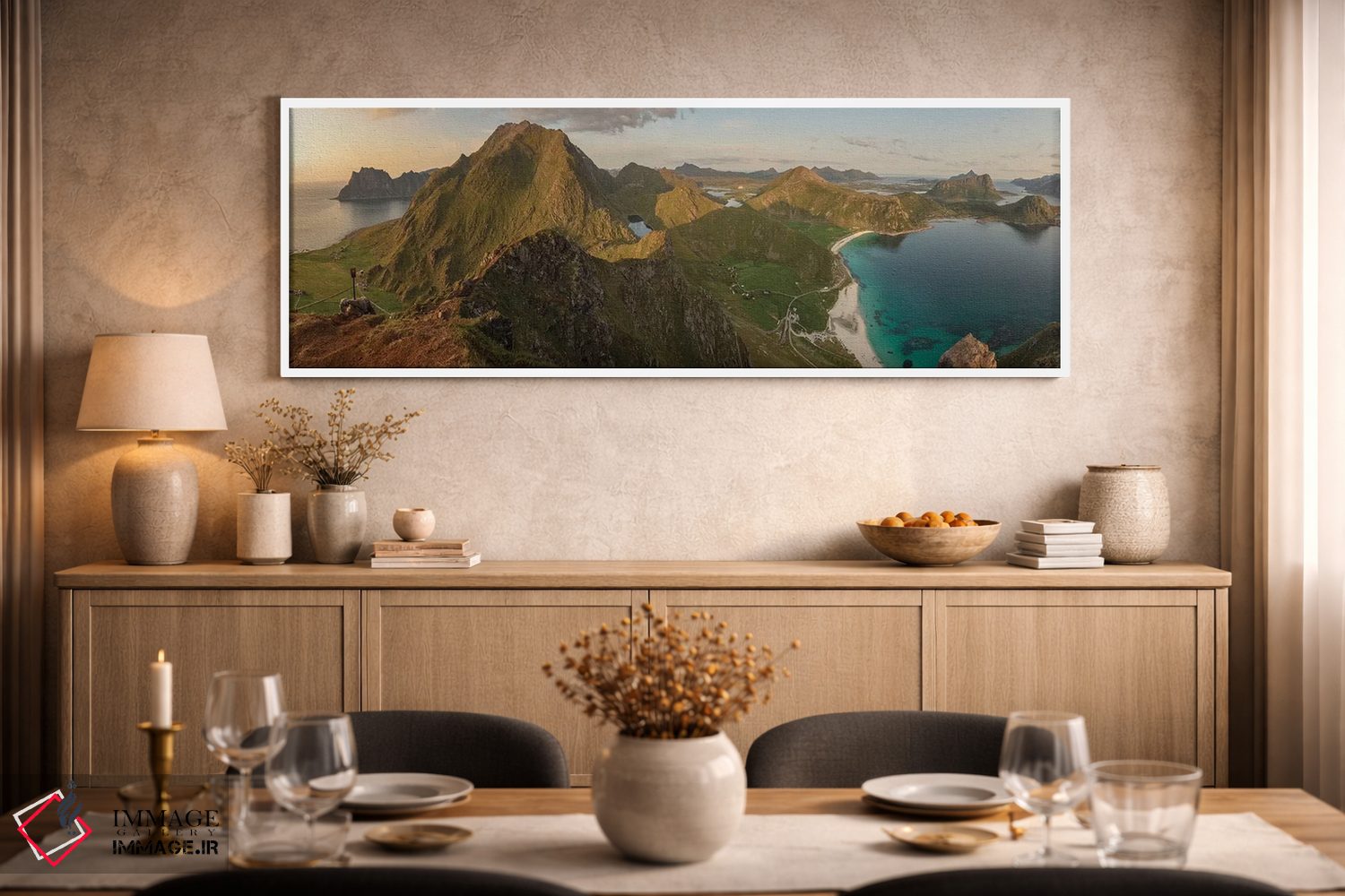 تابلو دکوراتیو پانورامای هوکلند اثر آندریاس استریدسبرگ - D1W