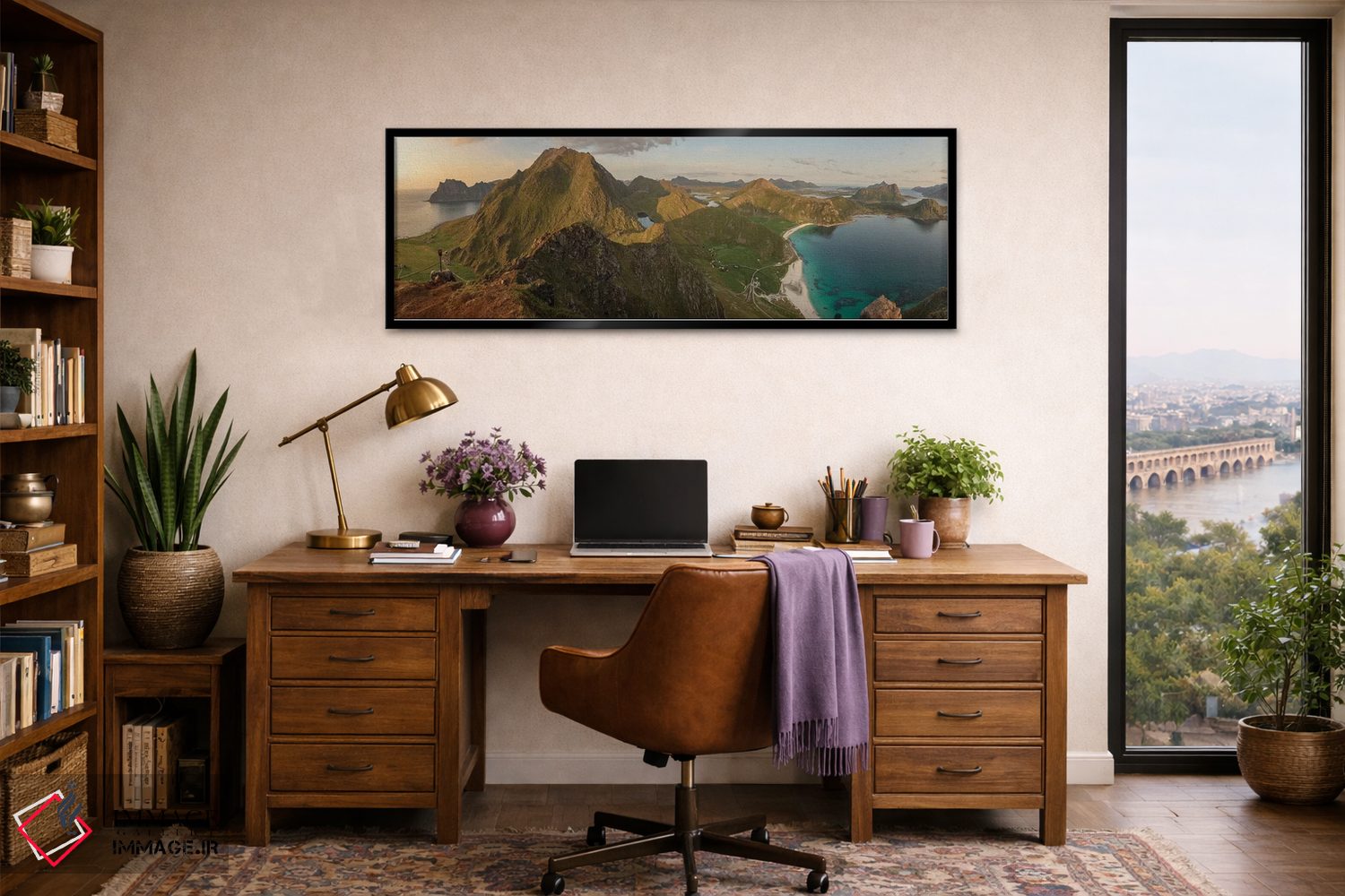 تابلو دکوراتیو پانورامای هوکلند اثر آندریاس استریدسبرگ - D2B