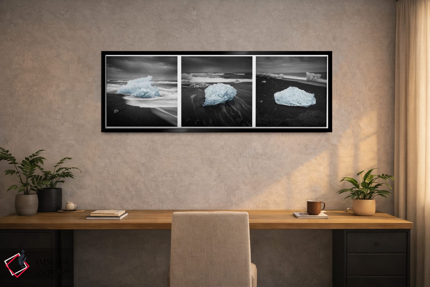 تابلو دکوراتیو یخ ایسلندی اثر آندریاس استریدسبرگ - D1B