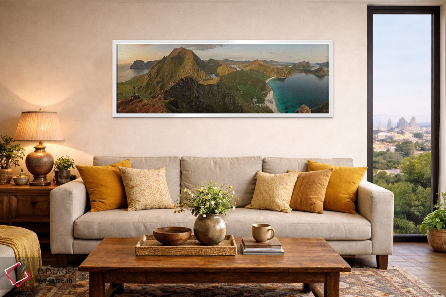 تابلو دکوراتیو پانورامای هوکلند اثر آندریاس استریدسبرگ - D4W