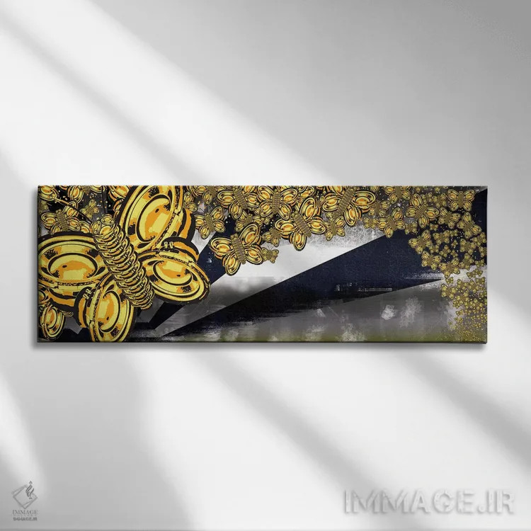 تابلو دکوراتیو صدای سکوت II اثر استیز - نمای روبهرو روی دیوار