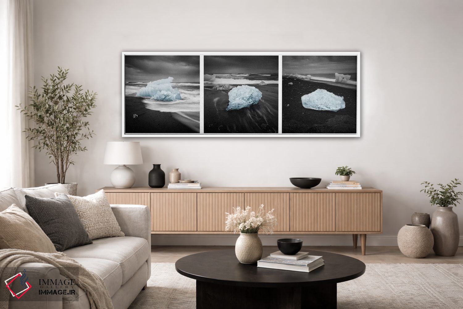 تابلو دکوراتیو یخ ایسلندی اثر آندریاس استریدسبرگ - D3W