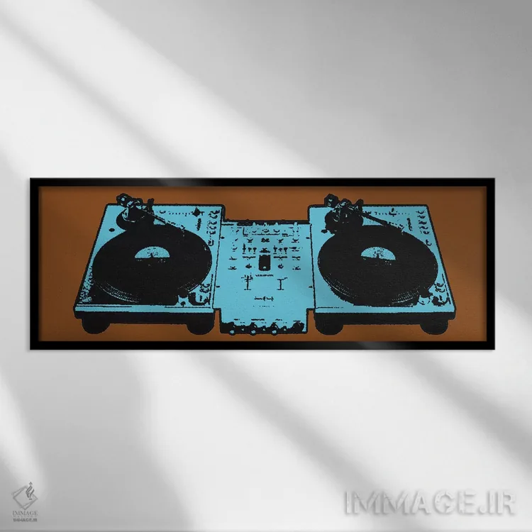 تابلو دکوراتیو تابوت اثر استیز - نمای قابدار مشکی