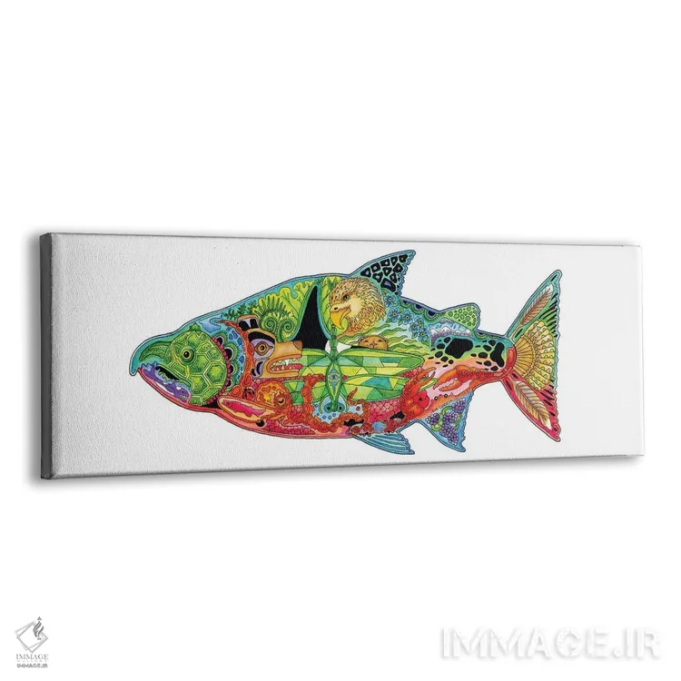 تابلو دکوراتیو چینوک اثر سو کاکیا - نمای پرسپکتیو محصول