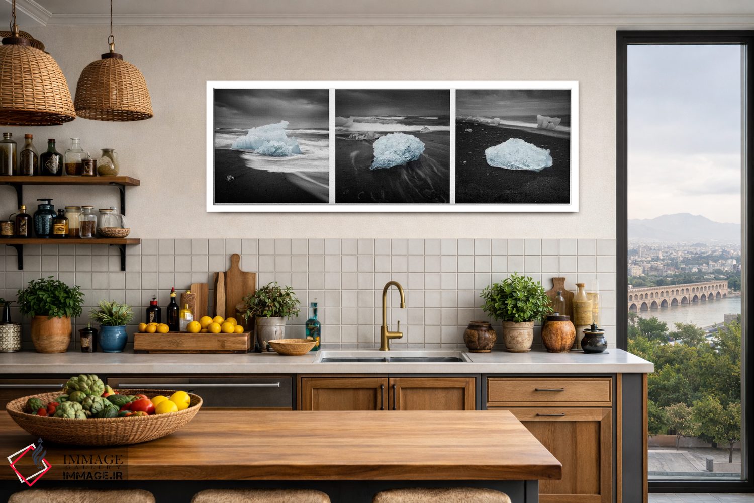 تابلو دکوراتیو یخ ایسلندی اثر آندریاس استریدسبرگ - D4W