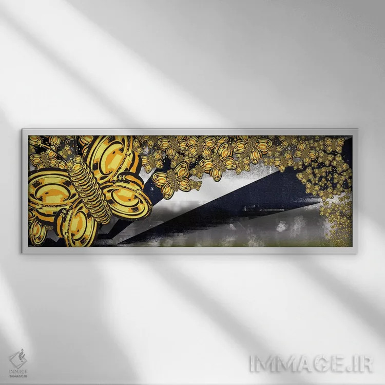 تابلو دکوراتیو صدای سکوت II اثر استیز - نمای قابدار سفید