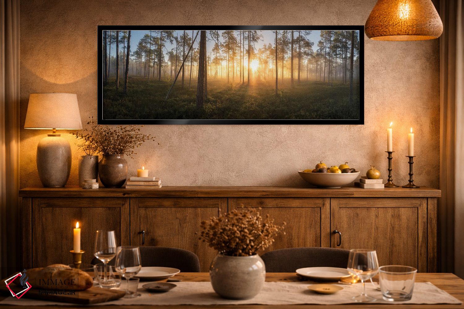 تابلو دکوراتیو پانورامای سکوت اثر آندریاس استریدسبرگ - D2B