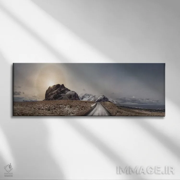 تابلو دکوراتیو Norway Panorama,پانورامای اگوم، نروژ اثر آندریاس استریدسبرگ - نمای روبهرو روی دیوار