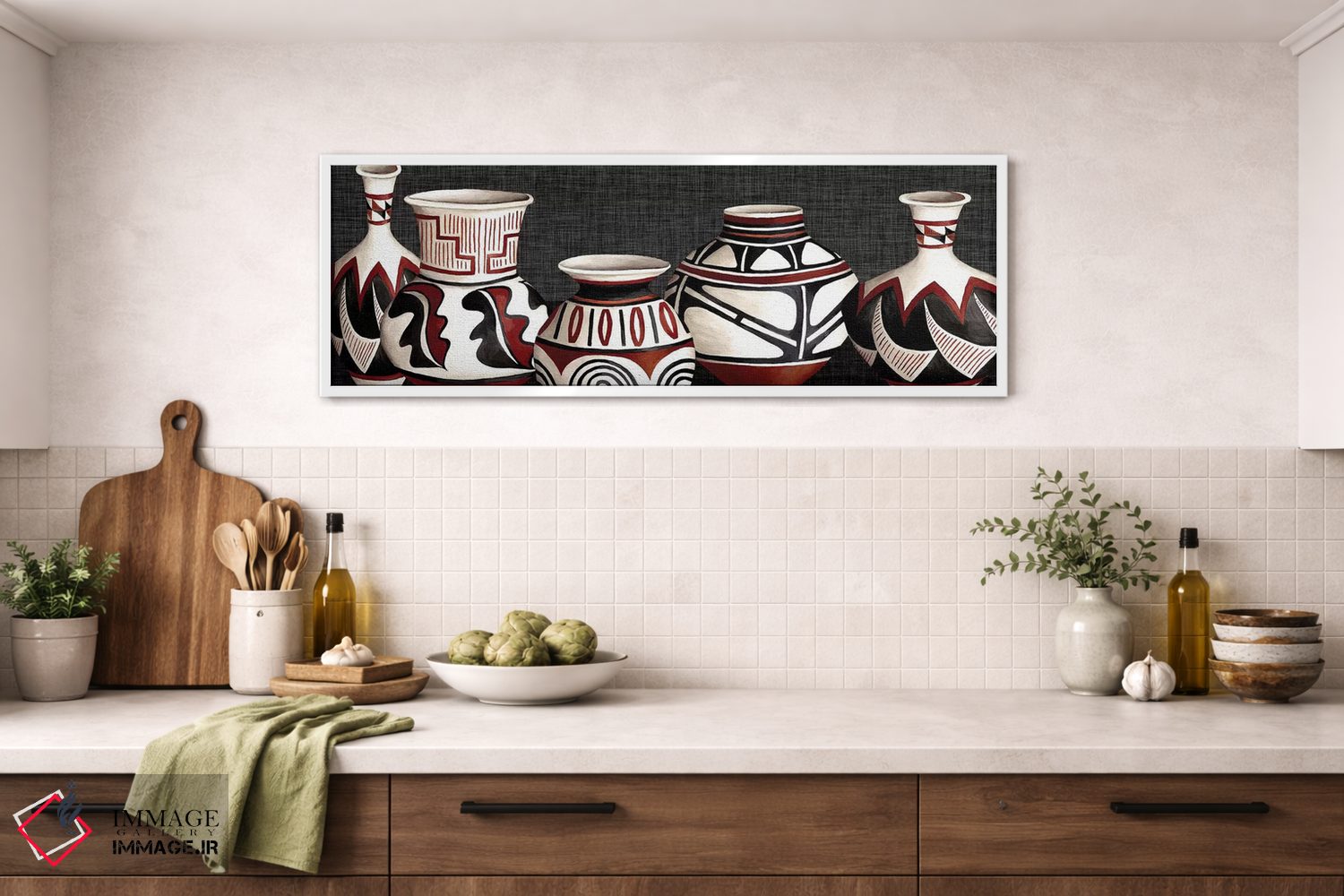 تابلو دکوراتیو سفال مکزیکی اثر استودیو دبلیو - D1W