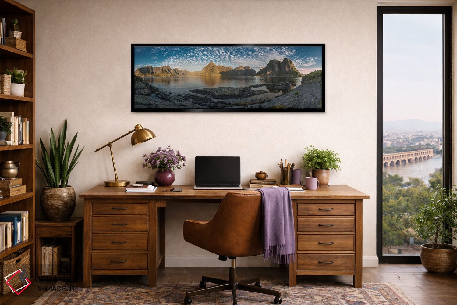 تابلو دکوراتیو کوه های لوفوتن اثر آندریاس استریدسبرگ - D2B