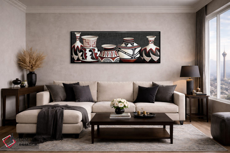 تابلو دکوراتیو سفال مکزیکی اثر استودیو دبلیو - D5B