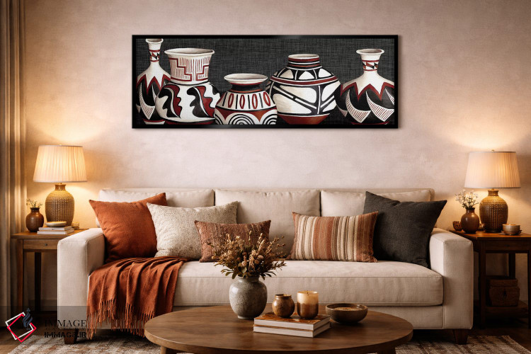 تابلو دکوراتیو سفال مکزیکی اثر استودیو دبلیو - D6B