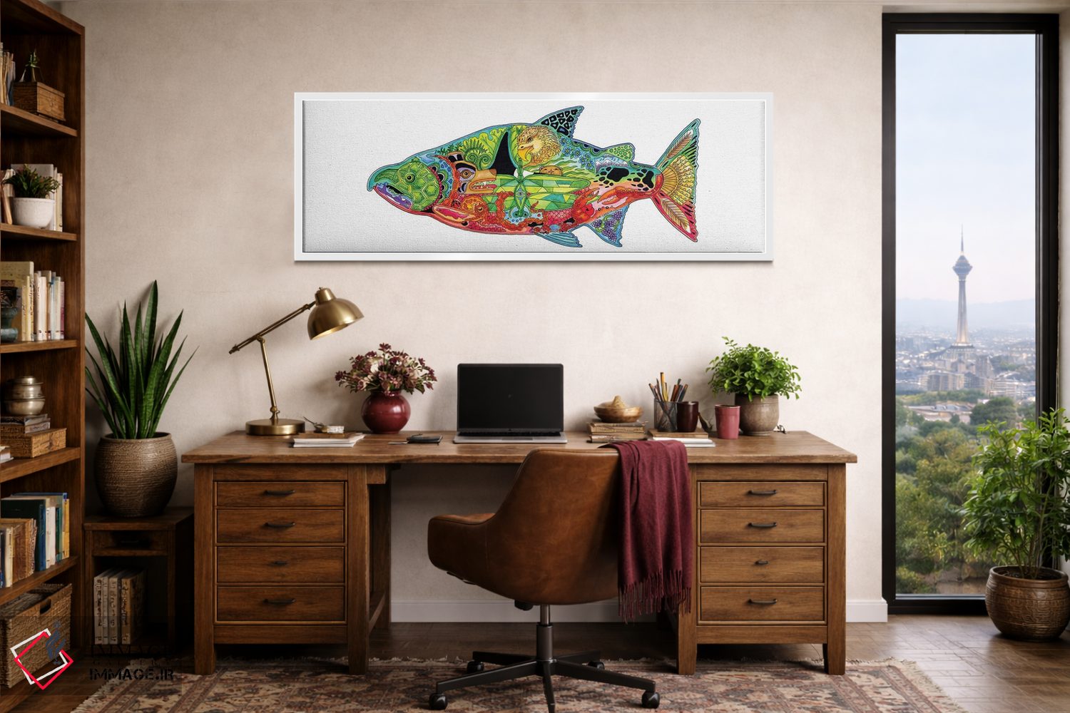 تابلو دکوراتیو چینوک اثر سو کاکیا - D1W