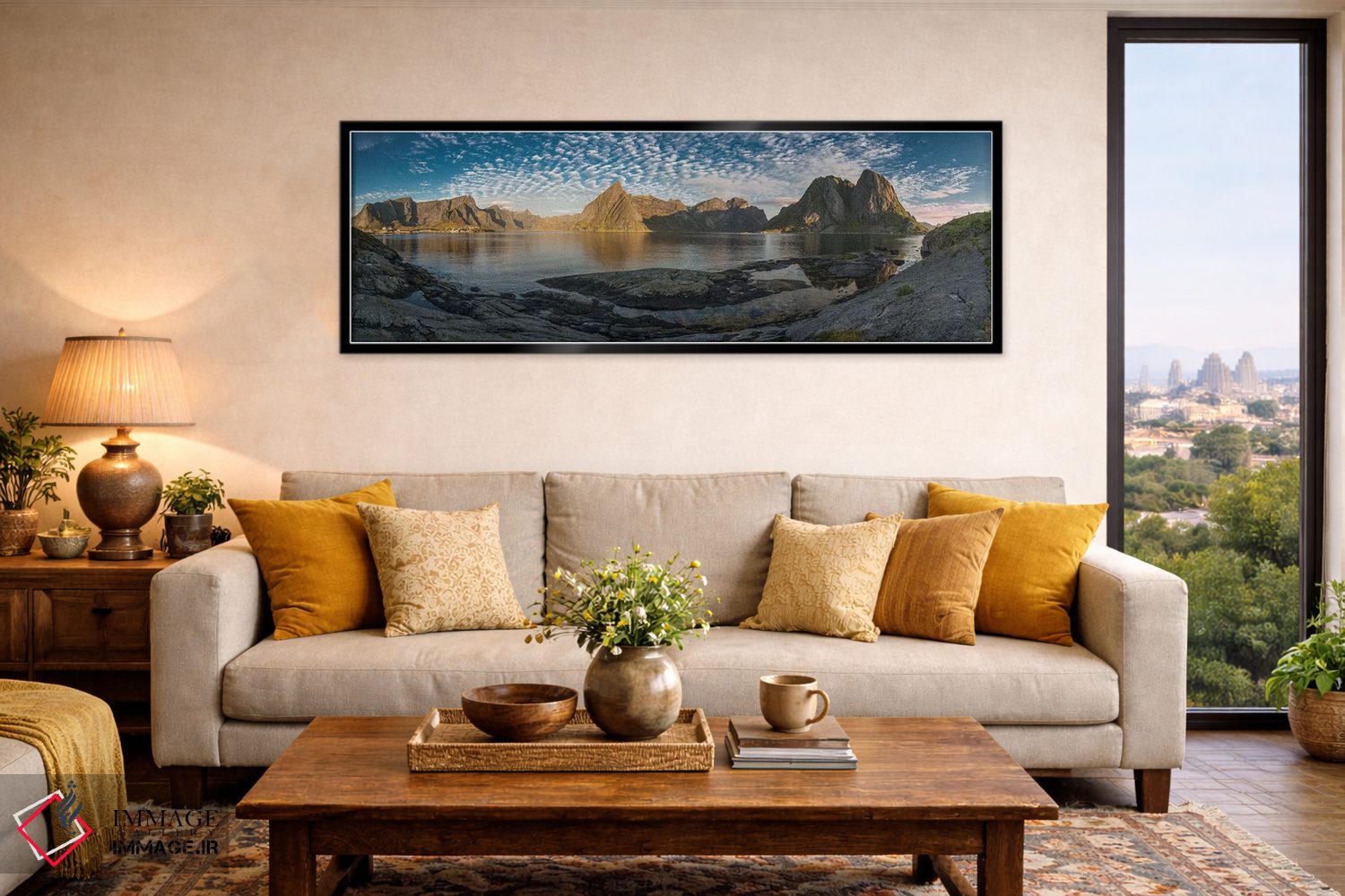 تابلو دکوراتیو کوه های لوفوتن اثر آندریاس استریدسبرگ - D6B