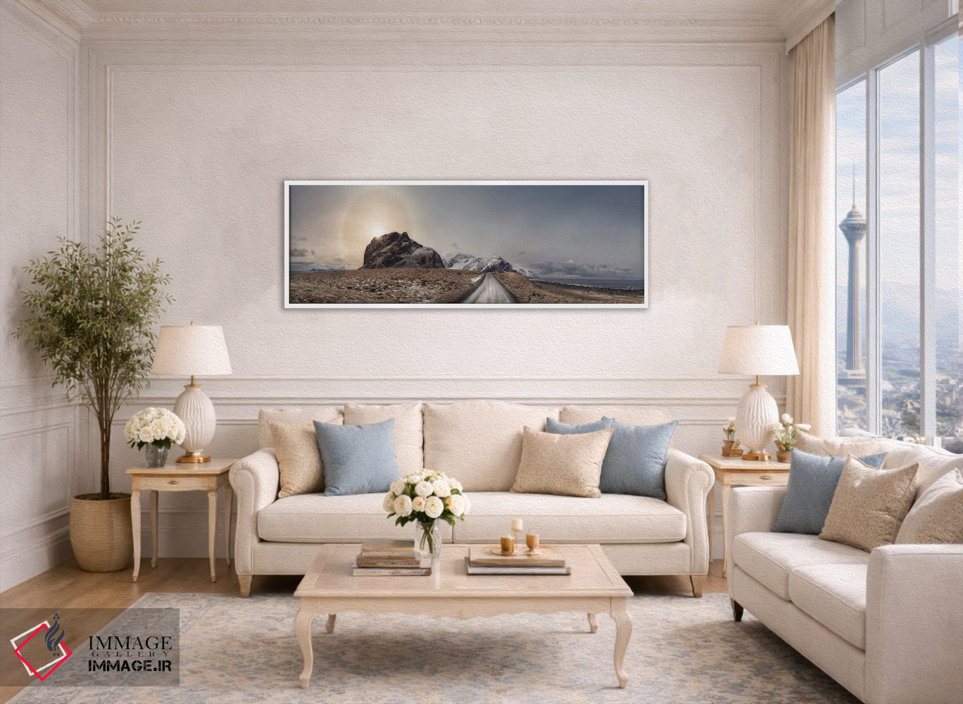 تابلو دکوراتیو Norway Panorama,پانورامای اگوم، نروژ اثر آندریاس استریدسبرگ - D4W