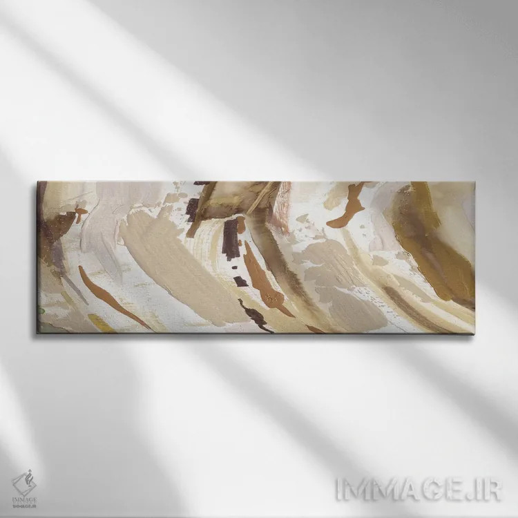 تابلو انتزاعی مسیر بیابانی اثر سوزان جیـل - نمای روبهرو روی دیوار