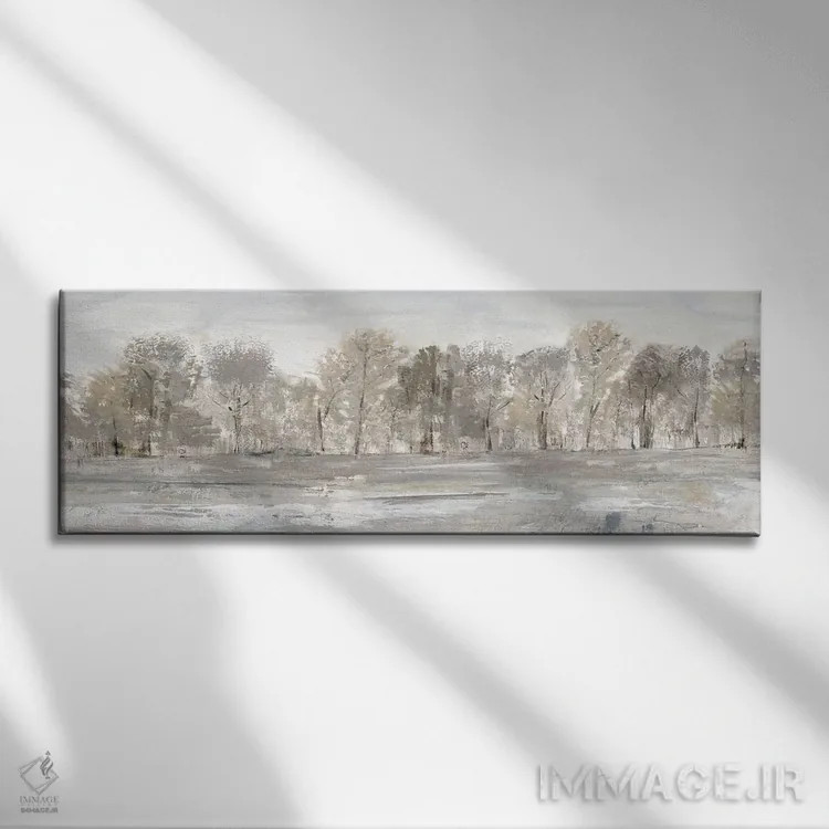 تابلو دکوراتیو چشم انداز لبه چمن زار اثر سوزان جیـل - نمای روبهرو روی دیوار