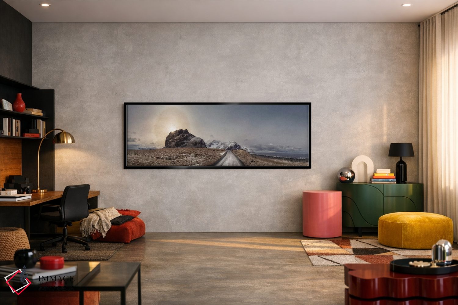 تابلو دکوراتیو Norway Panorama,پانورامای اگوم، نروژ اثر آندریاس استریدسبرگ - D6B