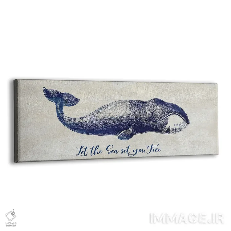 تابلو دکوراتیو بگذار دریا تو را آزاد کند اثر سوزان جیـل - نمای پرسپکتیو محصول