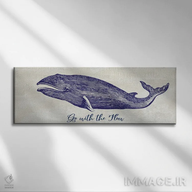 تابلو دکوراتیو با جریان همراه شو اثر سوزان جیـل - نمای روبهرو روی دیوار